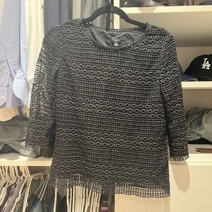 Talbots size P black top